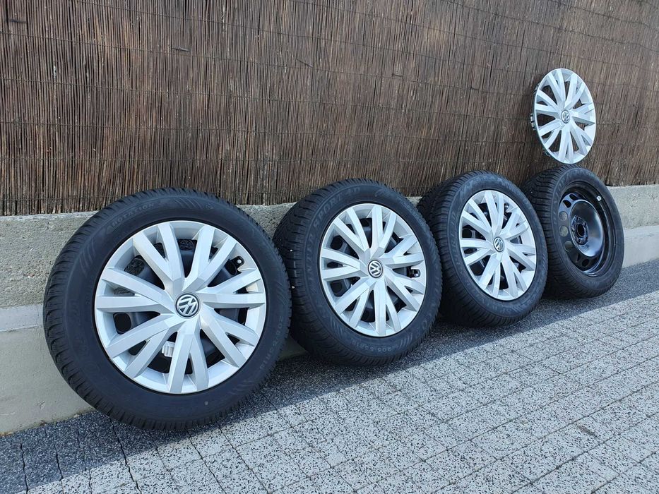 4x Oryginalne koła 16-stki VW 205/55/16 91H Dunlop Sport 7,6mm 2018r.