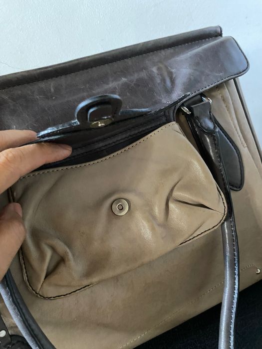Mala de ombro em pele genuína