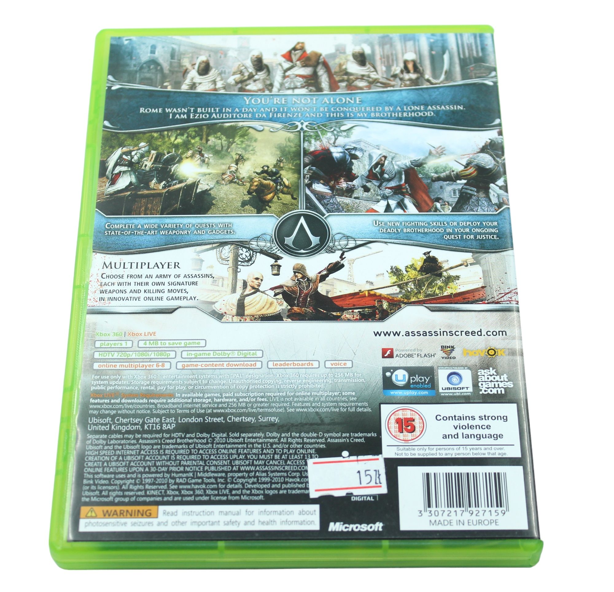 Assassin's Creed Brotherhood X360 Xbox 360