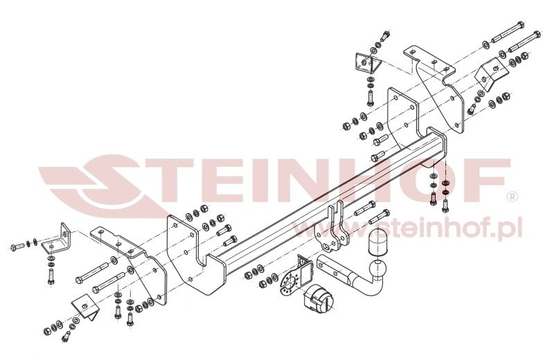 HAK HOLOWNICZY + Wiązką 7p do Mitsubishi ASX od 2010 do 2022