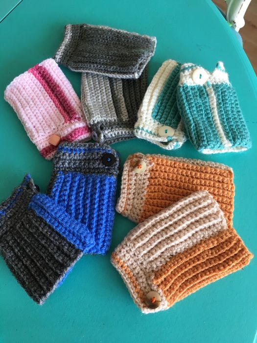 Luvas para crianca e para adultos, sem dedos