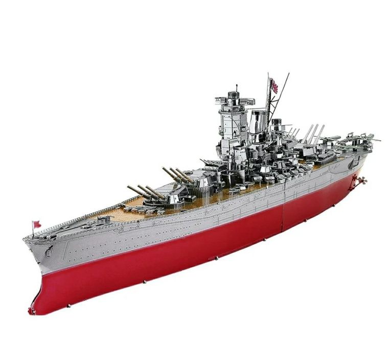 Конструктор металлический 3D пазл корабль линкор Ямато Metal Puzzle