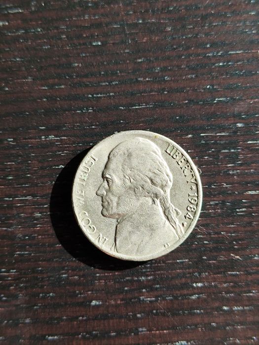 Moeda Five Cents United States of America 1984