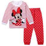 Pijama menina tons vermelho Minnie 1-2 anos - NOVO
