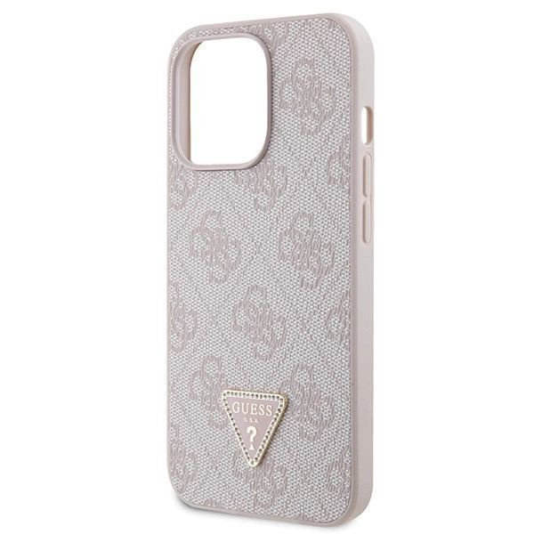 Etui Guess Crossbody 4G Metal Logo na iPhone 13 Pro Max - różowe