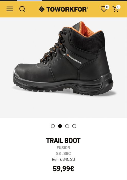 Botas biqueira de aço