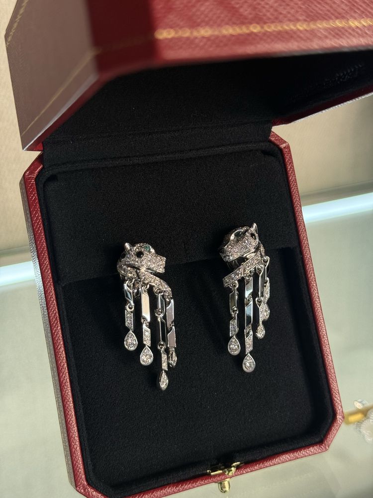 Сережки біле золото 750 проба