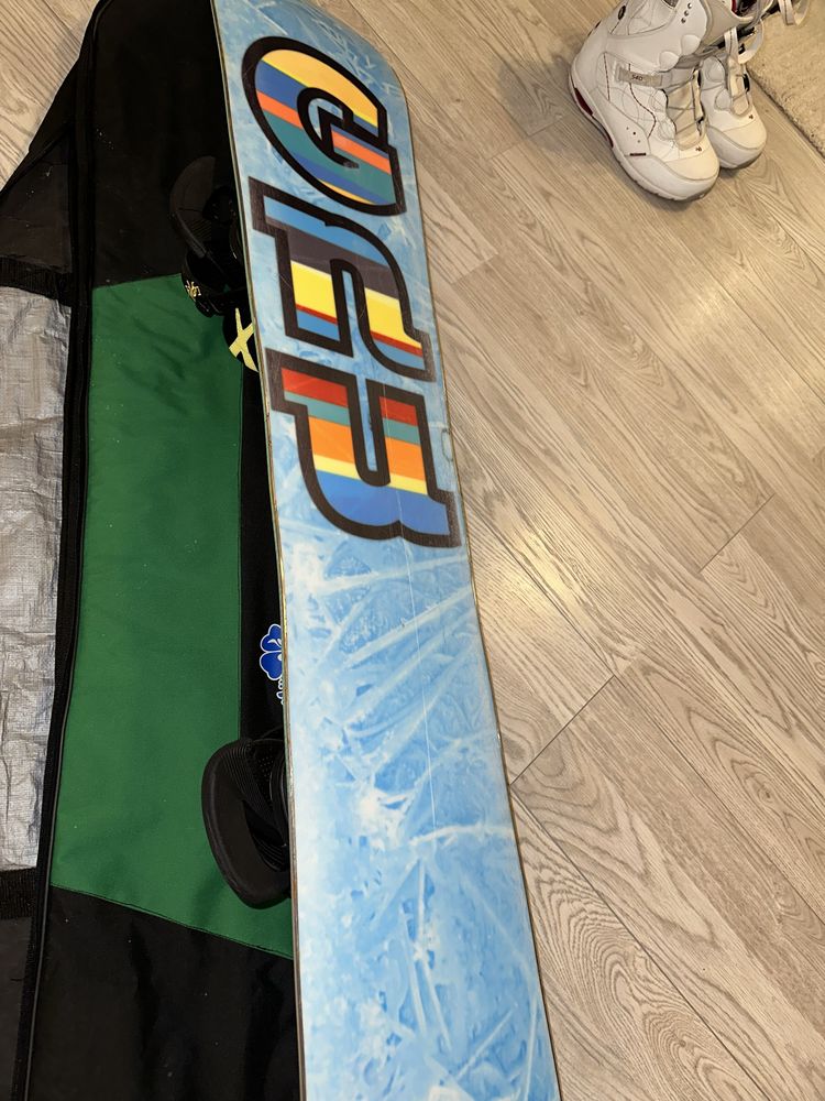 Zestaw deska snowboardowa Gnu+buty Northwave+wiązania Burton