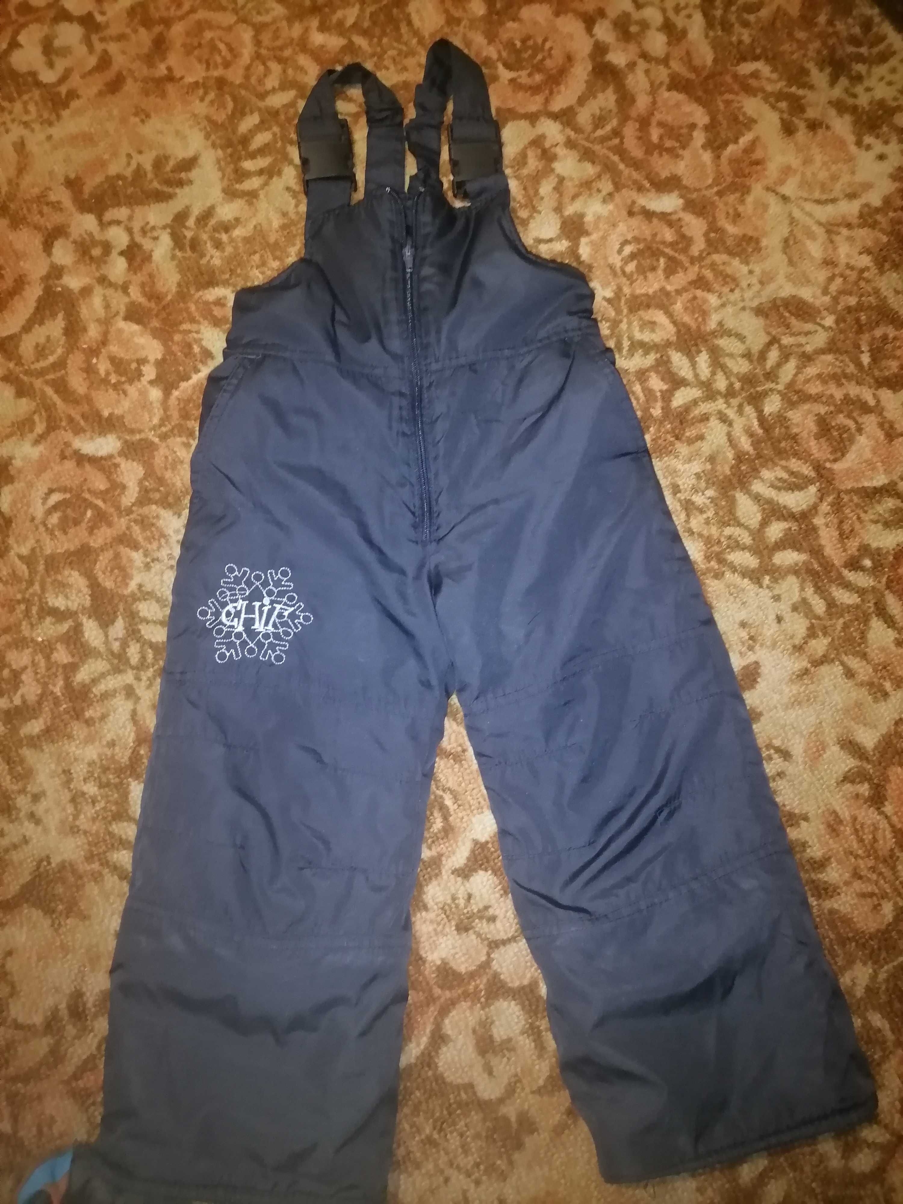 Зимові штани з підтяжками 110 - 116