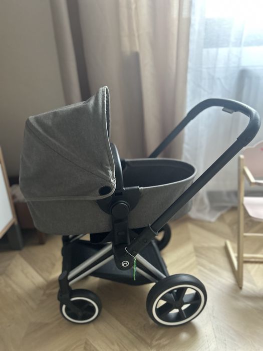 Wózek dla lalek cybex corolle szary chrome