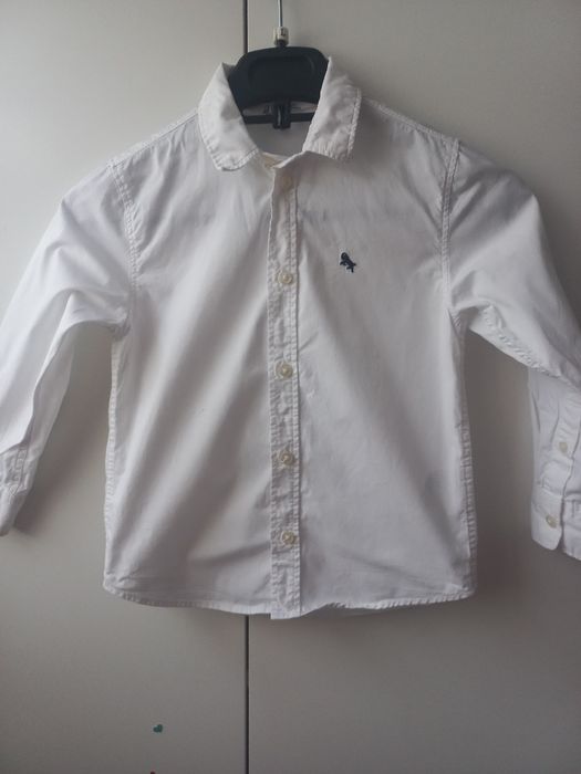 Biala koszula dla chlopca 110