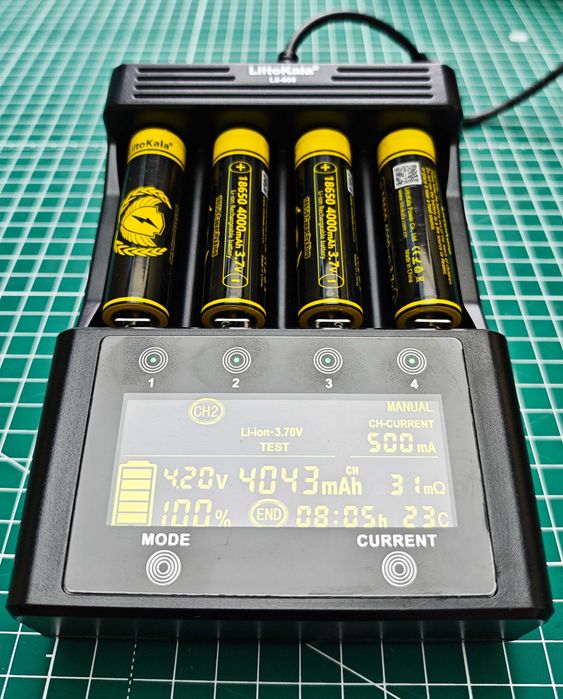 Високоємний акумулятор LiitoKala KING-BJT 4000mAh 12A 18650 кнопка