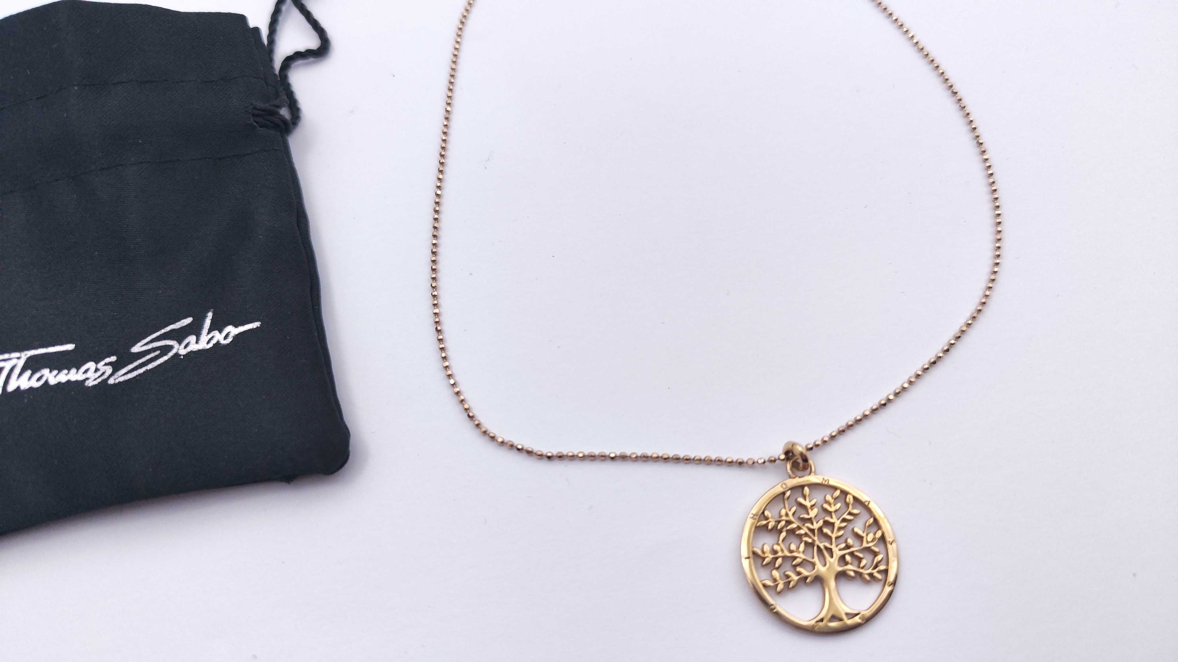 Naszyjnik damski Thomas Sabo, drzewo miłości,srebro 925,pozłacany(E13)
