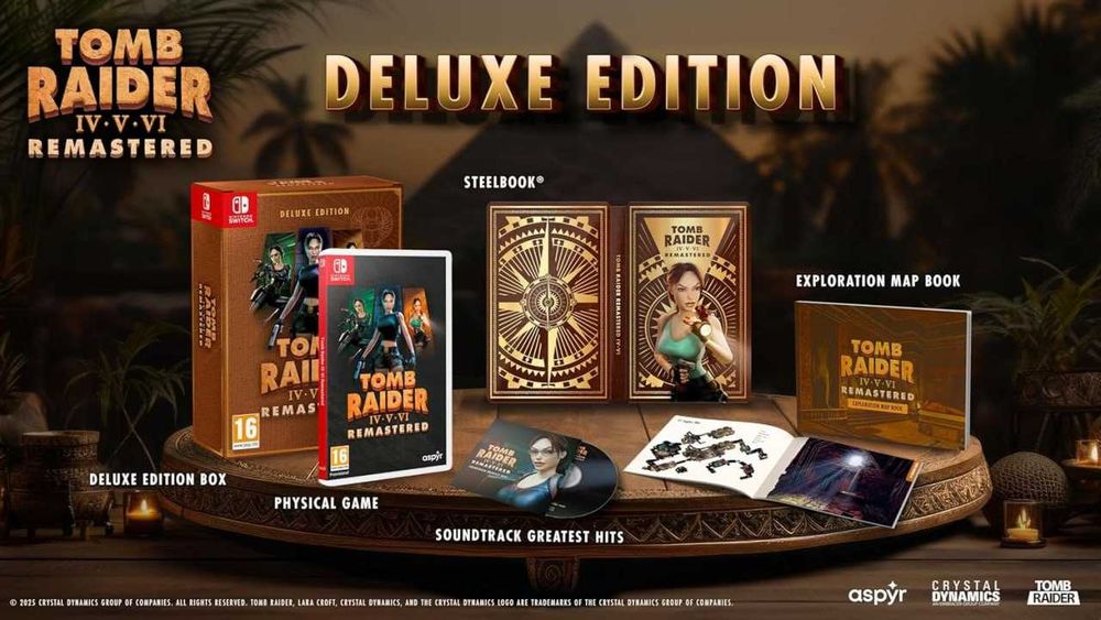 Tomb Raider IV–VI Remastered для PS4, PS5 та Nintendo Switch