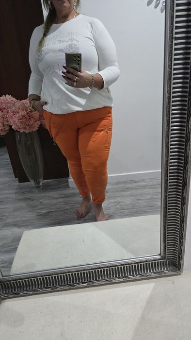 Spodnie z cyrkoniami 44/48r