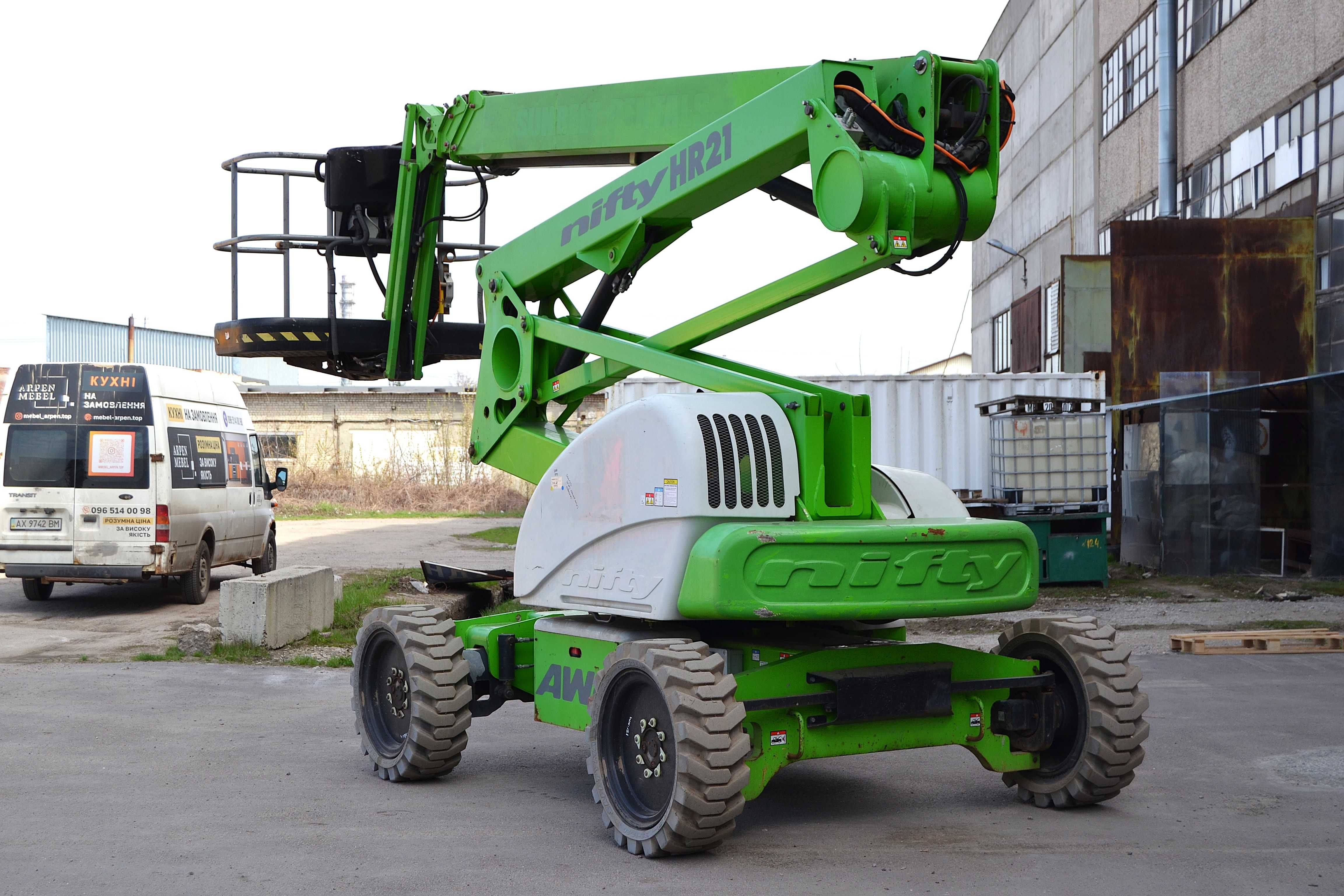 Колінчастий підйомник NIFTYLIFT HR21 HYBRID 21 м (Диз. + Ел.) 2014 р.
