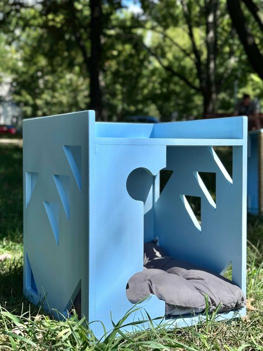 Buda Budka Kosteczka Domek DLA PSA Blue