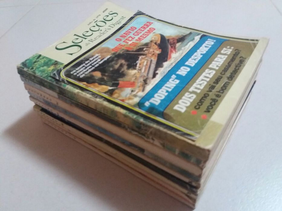 Lote de 9 revistas Seleções do Reader's Digest (anos 70 e 80)