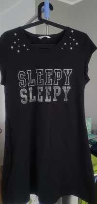 Piżama koszula nocna z napisem Sleepy roz. L