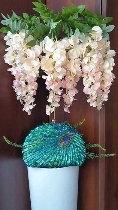 Piękna torebka cekiny kopertówka