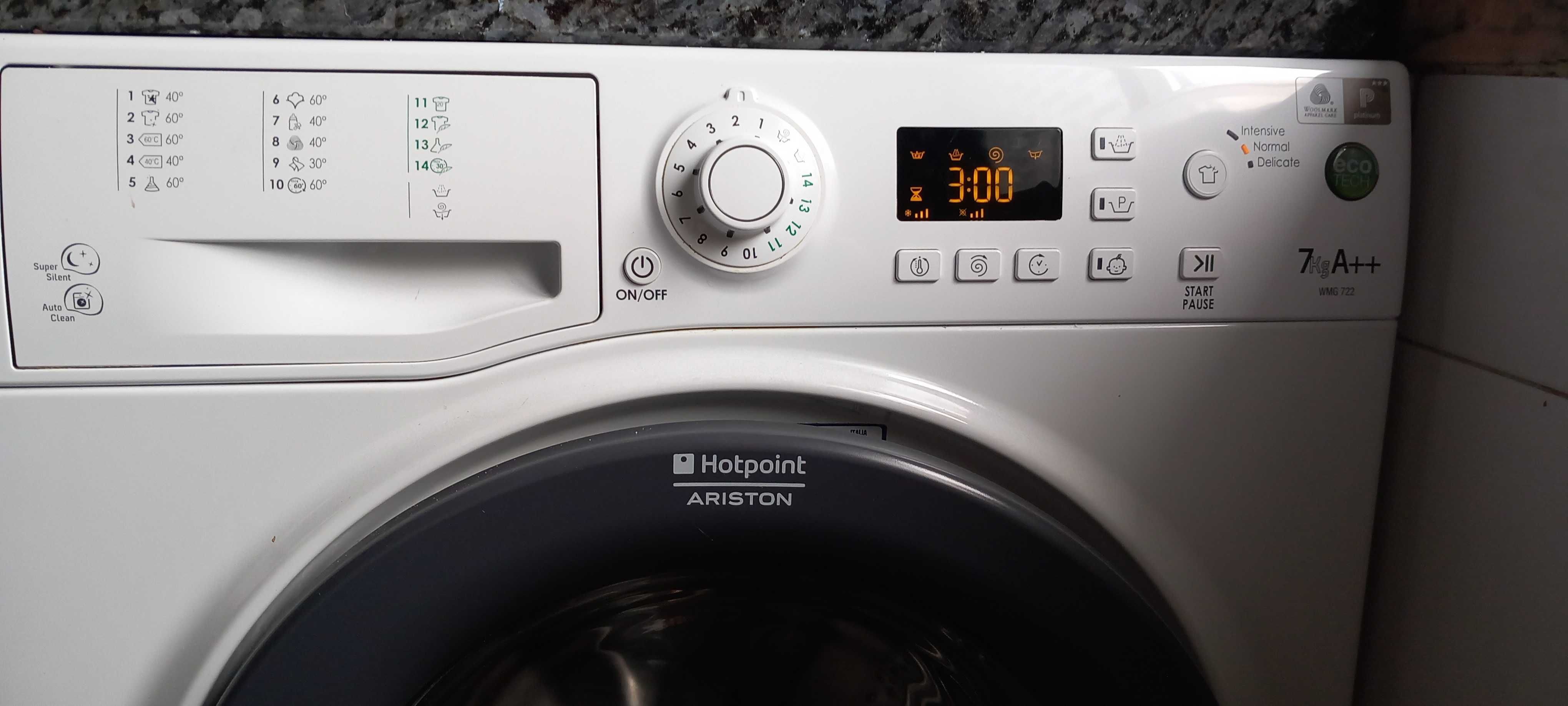 Máquina lavar Hotpoint Ariston 7kg com tambor solto