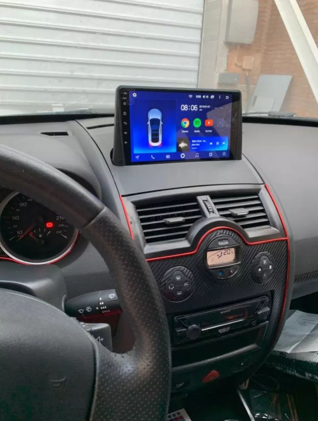 Radio Android 12 com GPS Renault megane 2 (Artigo novo)