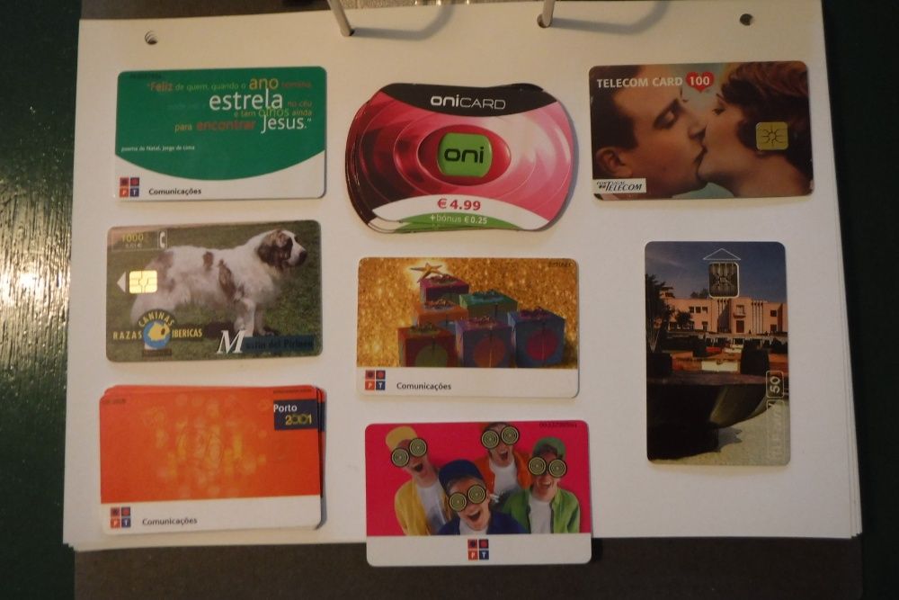 colecao de Cartões telefonicos varios temas