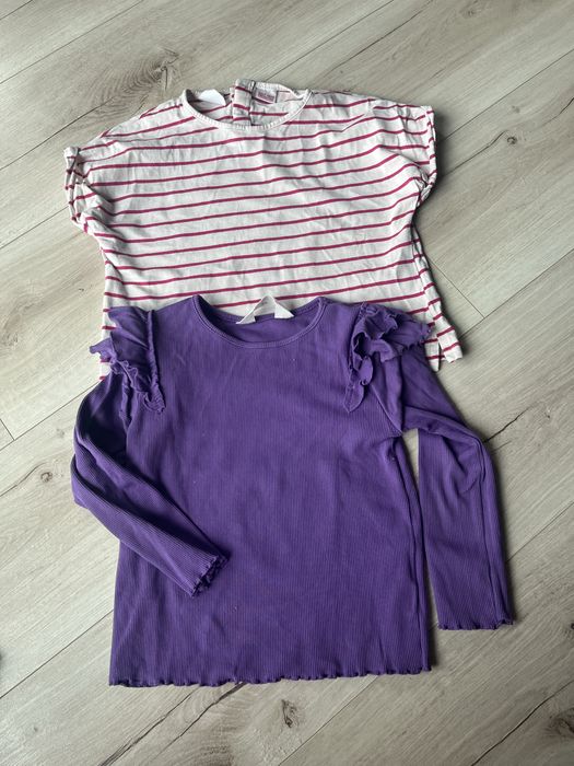 Zestaw komplet - 2 szt bluzka h&m tshirt zara