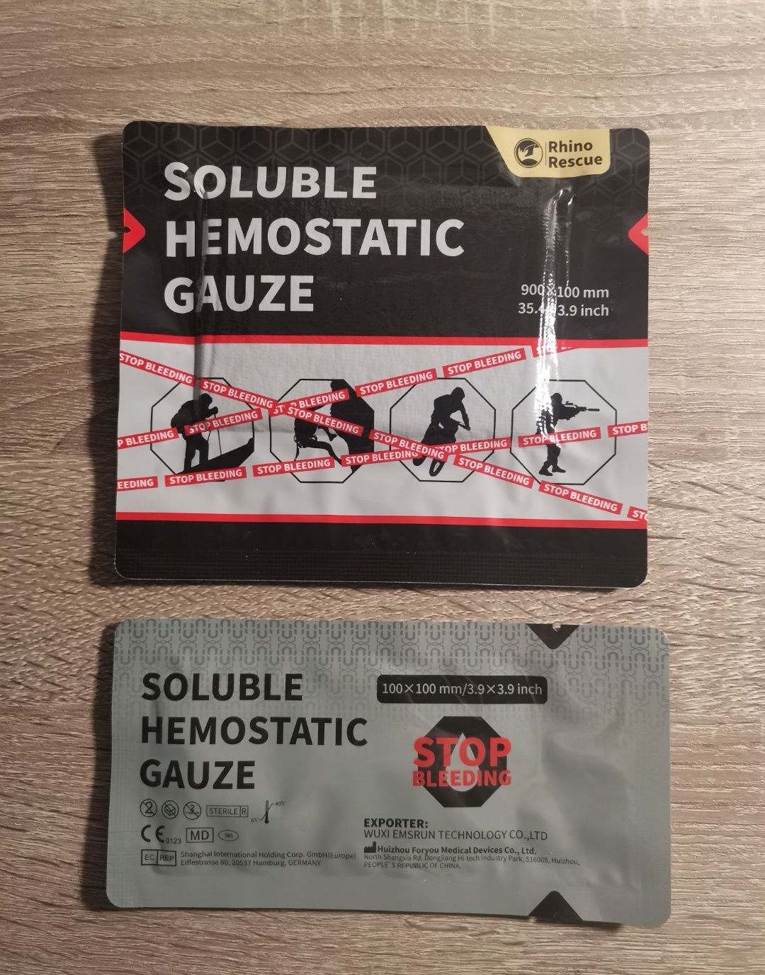 Розчинний гемостатичний бинт Rhino Rescue Soluble Hemostatic Gauze 90