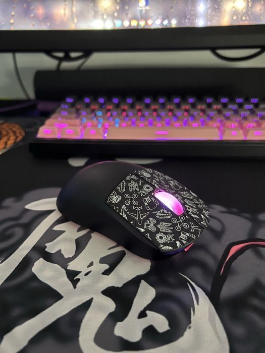 Мишка Hator Quasar 2 Ultra + Поверхня ігрова Logitech+Кастомний кабель