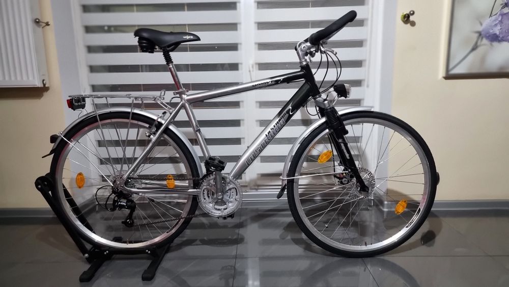 Rower męski trekkingowy 165-180 wzrostu amortyzator Hamulce tarczowe