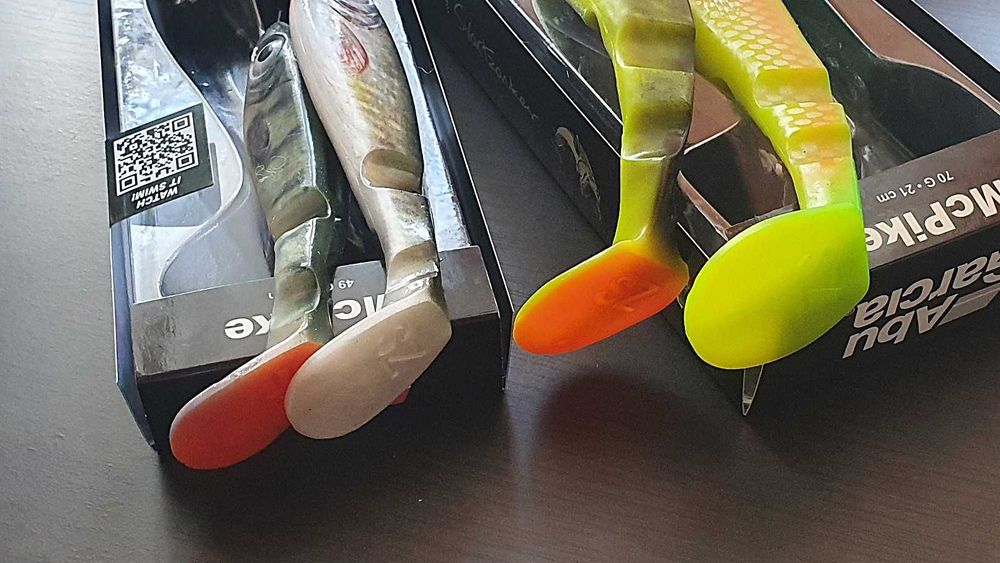 Guma Abu Garcia Svartzonker McPike 18cm i 21cm - Mix 4 sztuki