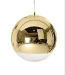 Lampa wisząca złota kula 25cm