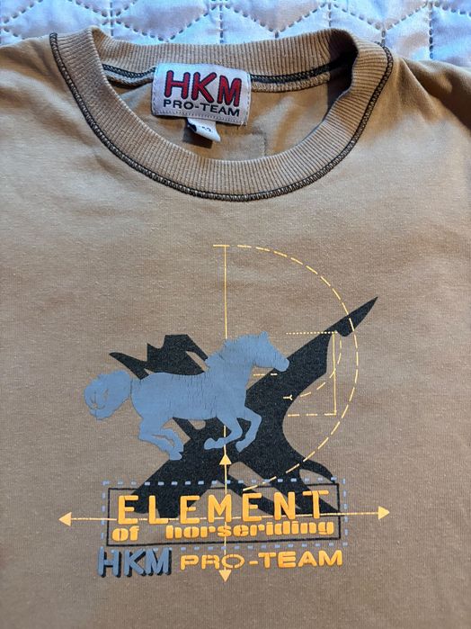 T-shirt jeździecki HKM 152 cm nowy