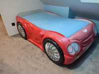 Łóżko samochód czerwone