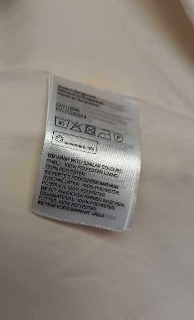H&M / płaszcz wiosenny damski ecru /oversize / 36-40