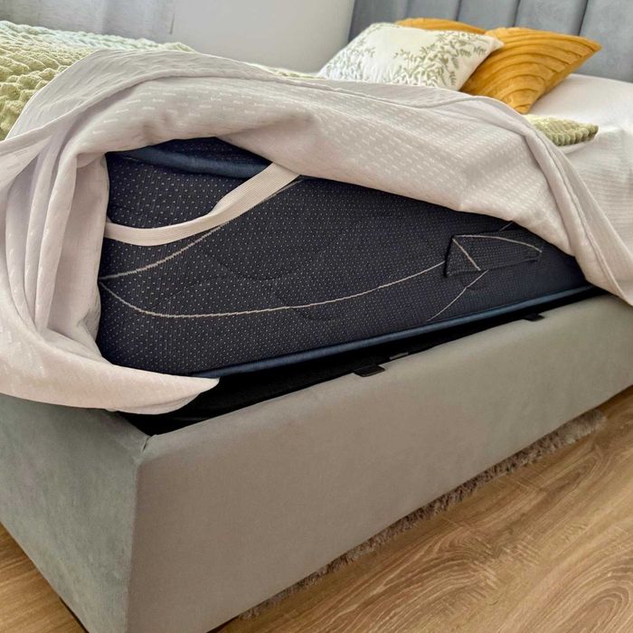 Cama Casal KI 3 com Estrado Elevatório + Colchão MOLAFLEX Moon