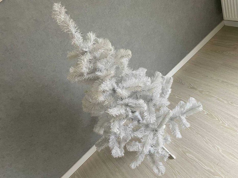 Новогодняя елка 150см искусственная ПВХ штучна ялинка белая йолка 1.5м