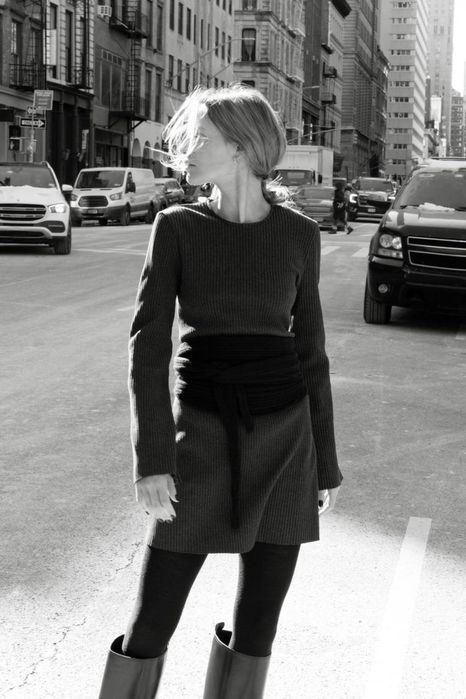 Сіра сукня в рубчик zara міні / серое платье мини в рубчик зара