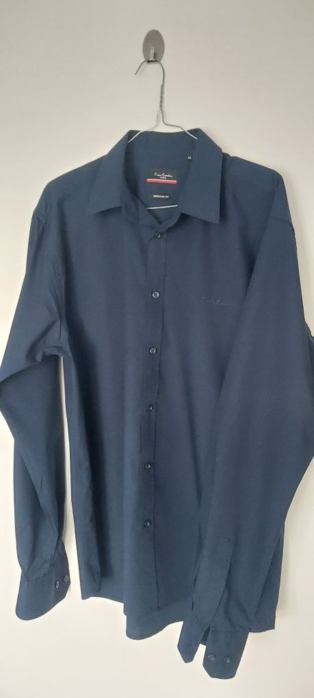 Koszula męska Pierre Cardin XL granatowa