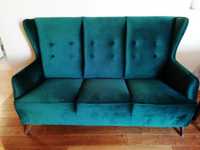 Sofa fotel loft styl skandynawski zieleń