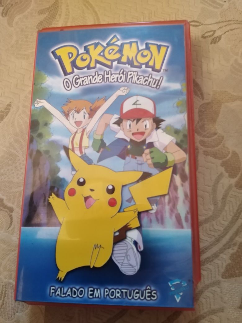 Cassete de Vídeo VHS Pokémon O Grande Herói Pikachu!