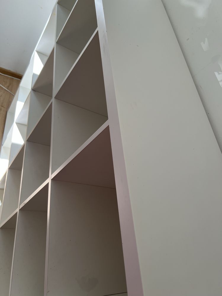 Kallax ikea regał biały 147x147