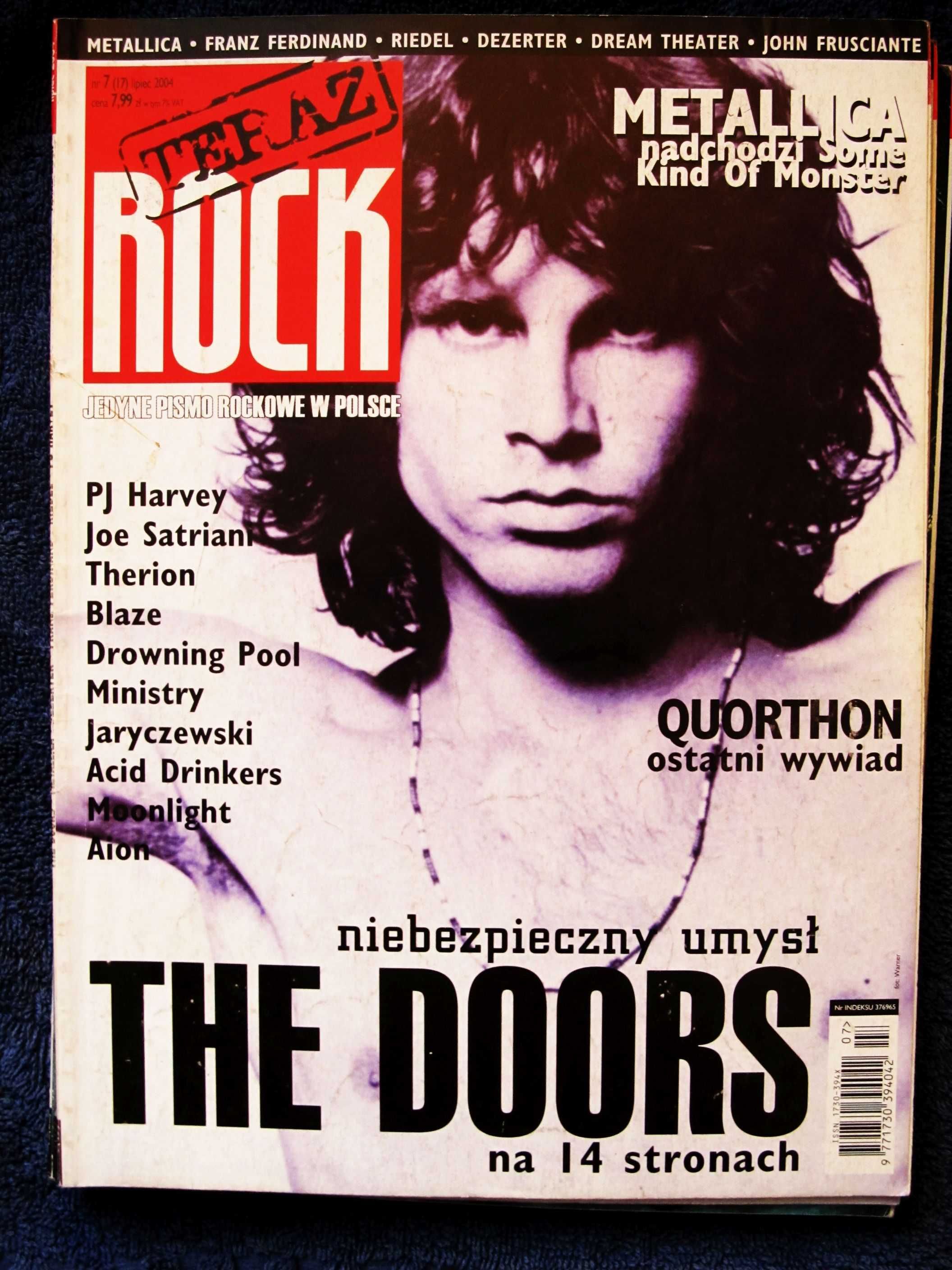 Teraz Rock 7/2004 The Doors,Matallica,PJ Harvey,Therion,Satriani