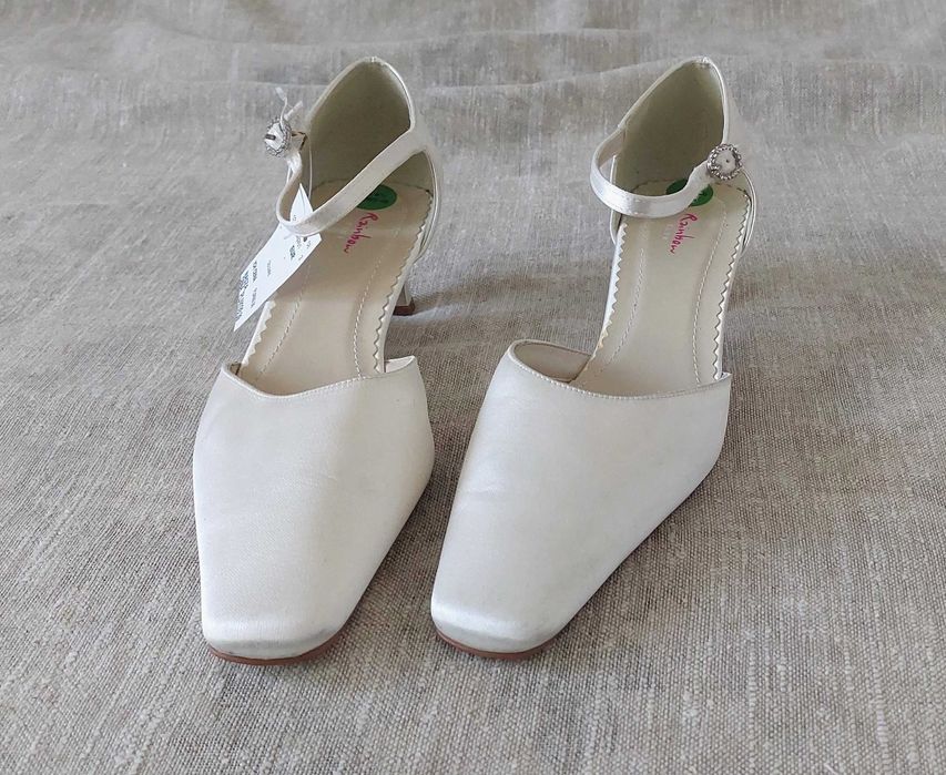 Buty Ślubne Rainbow Club, Satynowe, Rozm. 40 – Nowe z Metką