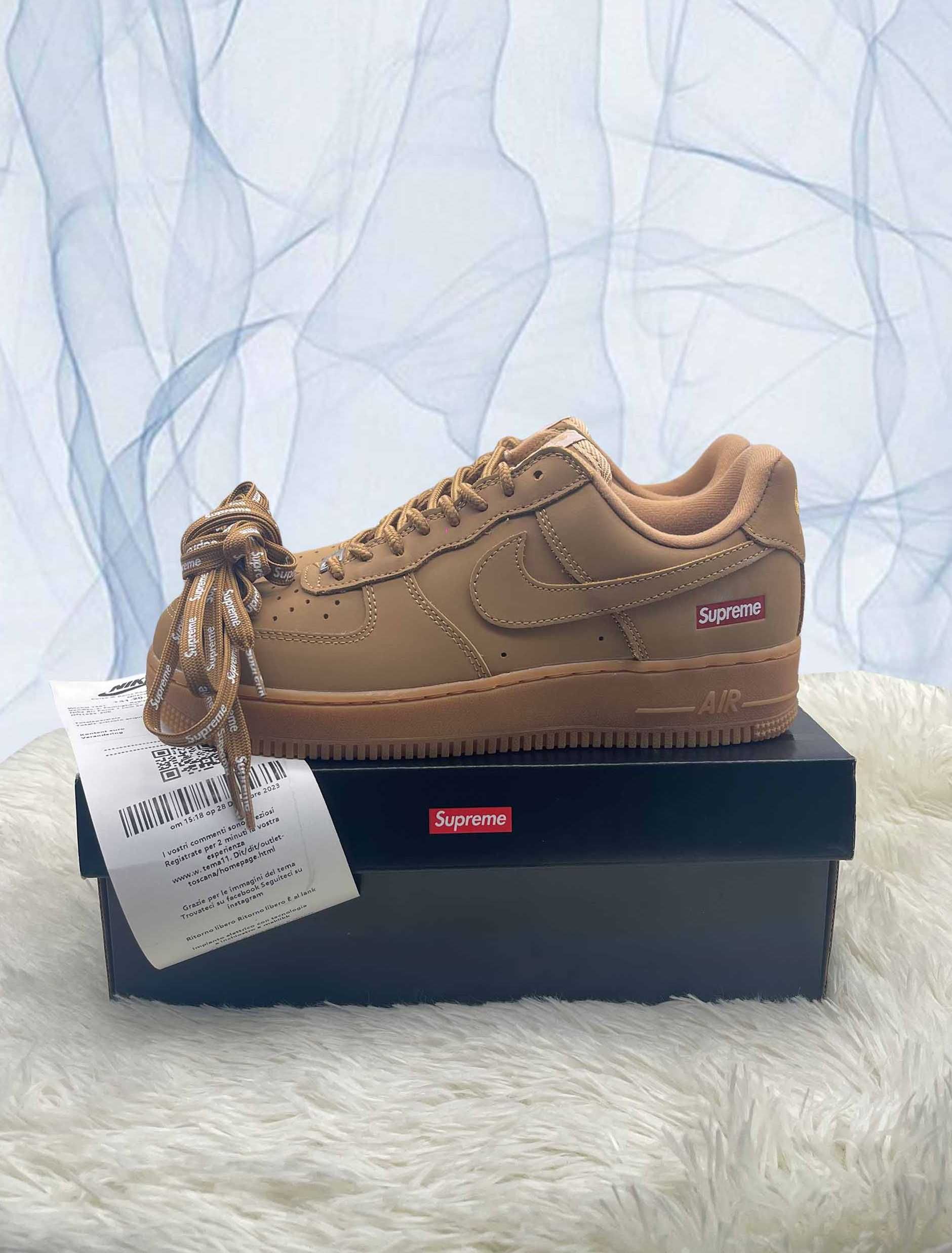 Nike Air Force 1 Low SP Supreme Wheat 42 EU / 8,5US / 26,5 CM