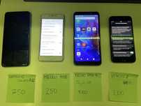 Iphone8,samsung 12,Tecno pop4,meizu m3s