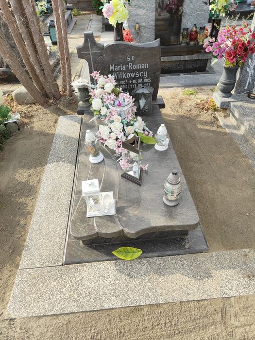 Podnoszenie pomników po zapadnięciu wraz z obróbką