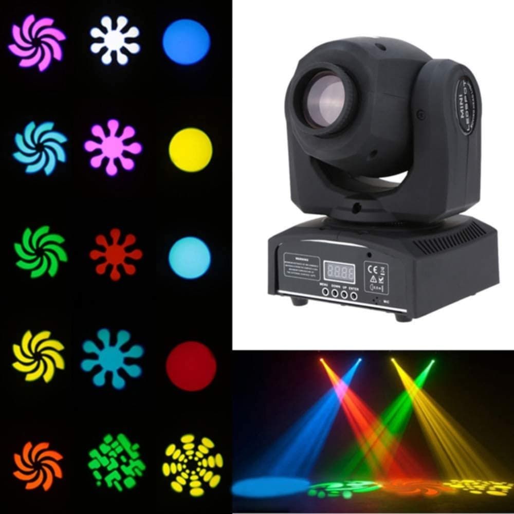 Mini Ledspot Oświetlenie DJ LED ruchoma głowica reflektor DMX