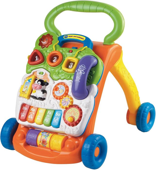 Vtech Baby Kolorowy Wózek Do Zabawy Nauki Chodzenia Pchacz Chodzik